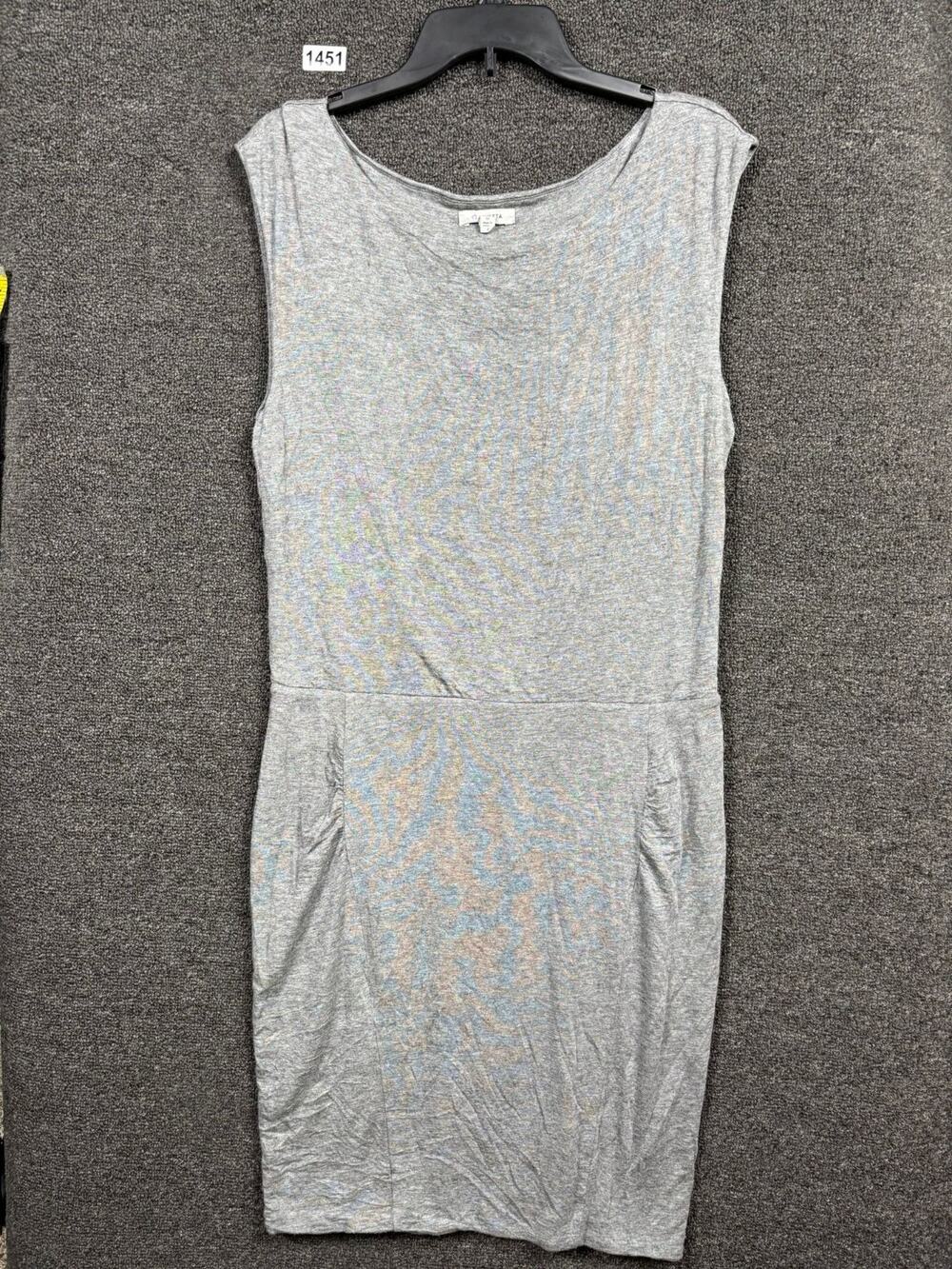 Athleta Modal Westwood Ruched Dress Womens Size M Gray Sleeveles Style 243066